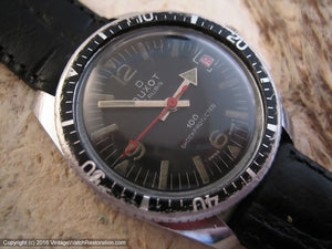 Doxa 'Duxot' Black Dial Divers with Date, Manual, Very Large 36mm