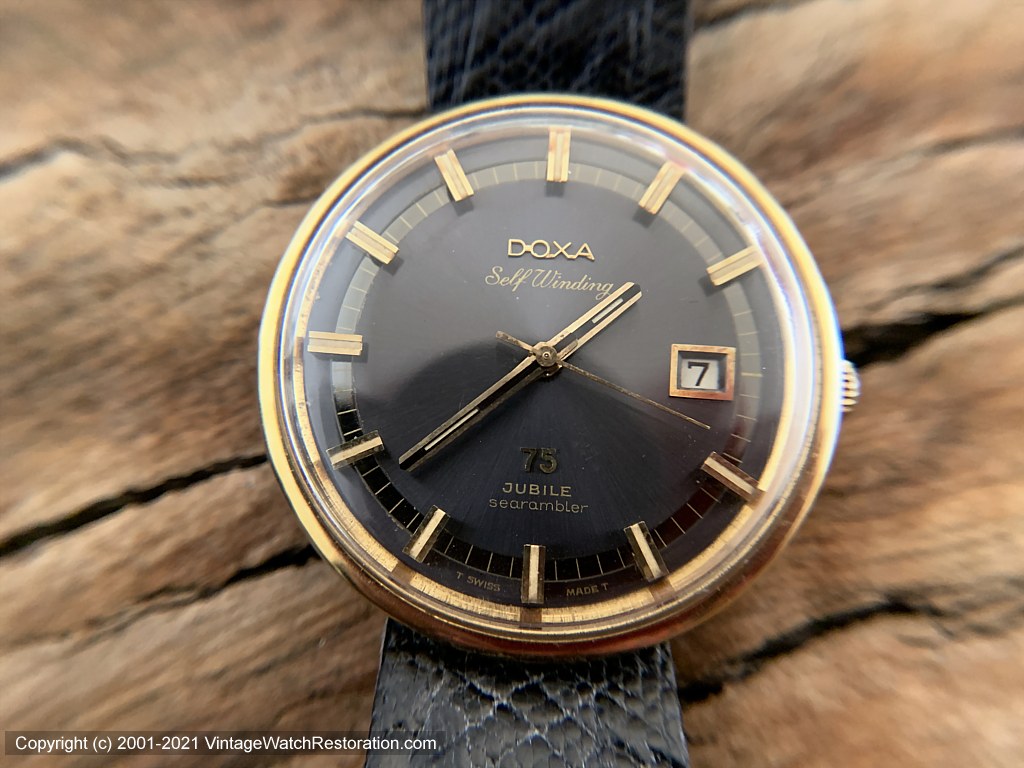 Doxa '75 Jubilee Searambler' Slate Gray Dial with Date, Automatic, 37mm