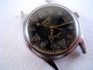 Rare Exquisite Early Eberhard Automatic Military Divers, Automatic, Large 36mm