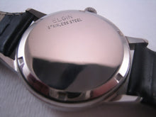 Load image into Gallery viewer, Elgin NOS Black Dial with Day/Date Window, Manual, 34.5mm
