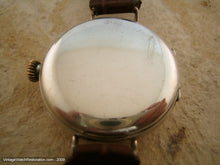 Load image into Gallery viewer, Perfect Early Porcelain Silver Elgin with Fine Roman Numerals, Manual, Large 35mm
