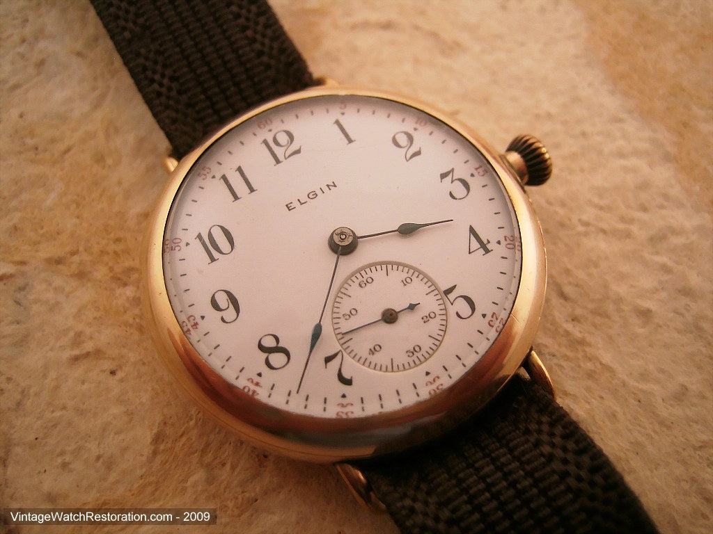 Original Early Elgin Porcelain Dial, Manual, 34mm – Vintage Watch ...