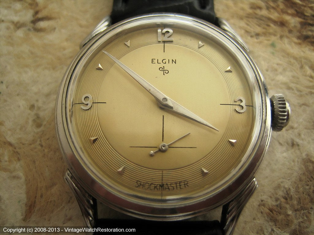Elgin Shockmaster Exquisite Two-Tone Dial, Manual, 32mm