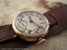 Load image into Gallery viewer, Early WWI Elgin Transitional with Parchment Patina Dial, Manual, 31mm
