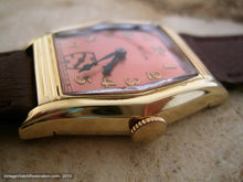 Load image into Gallery viewer, Large Six Sided Elgin Tank with Coppery-Rose Dial, Manual, 29x38mm
