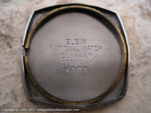 Load image into Gallery viewer, Elgin &#39;TV Style&#39; Case with Date at 4:30, Manual, 31x31mm
