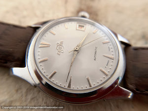 Enicar Pure White Dial with Date, Automatic, Large 35mm