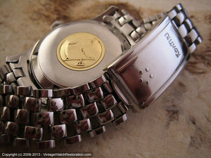 Eterna-Matic 'Kon Tiki' with Date and Original Kon Tiki Signed Stainless Steel Bracelet, Automatic, Large 34mm