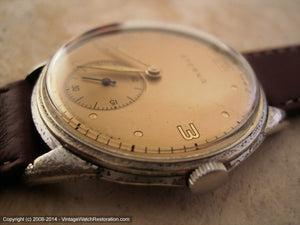 WWII Era Classic Gold Dial Eterna, Manual, Large 35mm