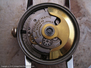Early Eterna-Matic with Rare Early Rotor Automatic Movement, Automatic, 33mm
