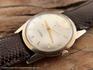 Elgin Sleek Case with Classic Dial, 27 Jewel, Automatic, 32.5mm