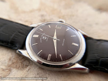 Load image into Gallery viewer, Favre-Leuba &#39;Sea Chief&#39; in Stunning Maroon Dial with Date, Manual, 35mm
