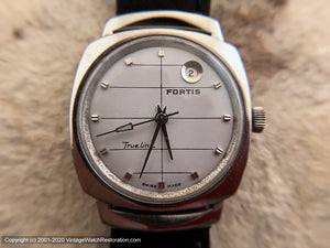 Fortis 'Trueline' in Stunner Case with Date at 1 o'clock, Manual, 33mm