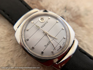 Fortis 'Trueline' in Stunner Case with Date at 1 o'clock, Manual, 33mm