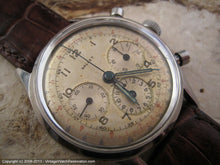 Load image into Gallery viewer, 3 Register Gallet Chronograph with Original Patina Dial and Rare Excelsior Park Movement, Manual, Huge 37mm
