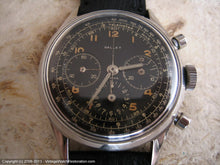 Load image into Gallery viewer, Rare All Original Gallet MultiChron 12 &#39;Jim Clark&#39; Black Military-Style Dial Chronograph, Manual, Huge 38mm
