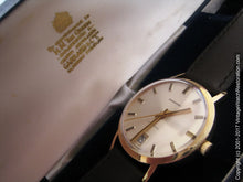Load image into Gallery viewer, Garrard 9K Gold Stunner with Date at Six and Original Box, Automatic, Large 34mm

