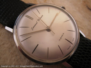 Classic Calatrava style Germinal Voltaire in 14K White Gold Case, Manual, 34mm