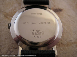 Classic Calatrava style Germinal Voltaire in 14K White Gold Case, Manual, 34mm