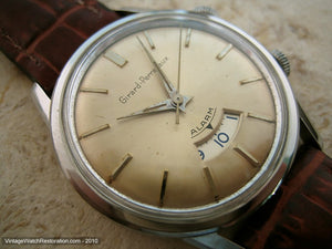 Cool Girard-Perregaux Alarm with Champagne Dial, Manual, 34.5mm