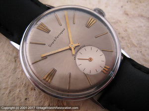 Girard-Perregaux with Sunburst Pattern Dial and Wehrmachtswerk Movement, Manual, Large 36mm