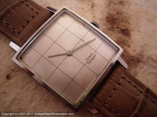 Load image into Gallery viewer, Square Girard-Perregaux with Checkered Line Pattern Dial , Manual, 29x29mm
