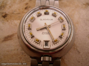 Unusual Gladiador NOS with Date, Automatic, Whopping 38mm