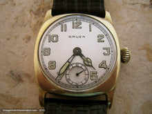 Load image into Gallery viewer, Tonneau Gruen with Silver Dial and Luminous Numbers, Manual, 33x40mm

