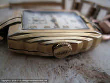 Load image into Gallery viewer, Early Gruen Art Deco Stepped Case with Period Bracelet, Manual, 25x39mm

