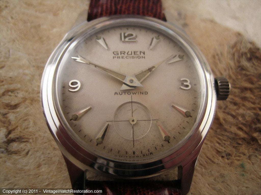 Vintage gruen precision sales autowind watch