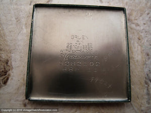 Gruen Square Engraved , Manual, 26x33mm