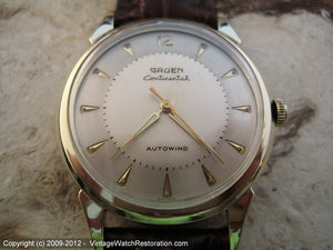 Splendid Two Tone Gruen 'Continental', Automatic, Large 34mm