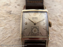 Load image into Gallery viewer, Gruen Veri-Thin in Curvex Case with Period Strap, Manual, 24x38mm
