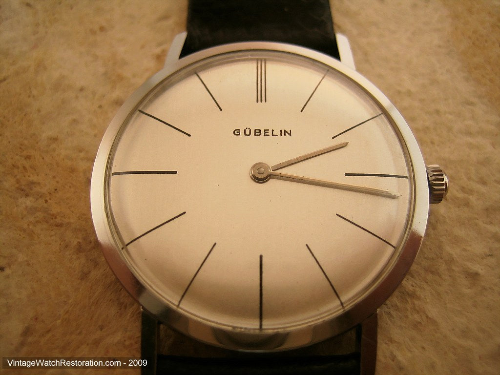 Super Thin Gubelin with a Classic and Timeless Look, Manual, 33.5mm