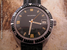 Load image into Gallery viewer, Guildcrest Black Dial Divers with Date, Manual, Large 36.5mm
