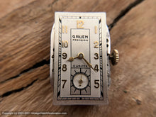 Load image into Gallery viewer, Gruen Precision Curvex Two Tone Dial in Elongated Case and Original Box, Manual, 20x46mm
