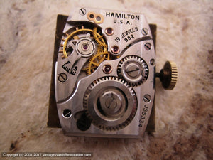 Hamilton Two-Tone Roman Dial in Rose Gold Case, Manual, 24x37.5mm