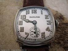 Load image into Gallery viewer, Hamilton Silver Dial Square Barrel Beauty, Manual, 29.5x32.5mm
