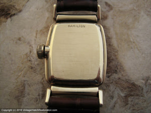 Hamilton 'cld' Brandon Rectangular with Box and Papers, Manual, 25x43mm