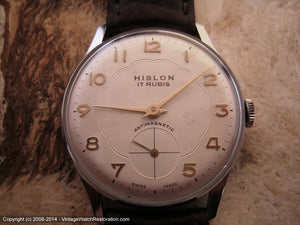 Mint Hislon (Cortebert) with Stunning Dial and Case, Manual, Large 35mm