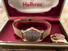 Load image into Gallery viewer, Helbros &#39;Invincible&#39; Incabloc in Crab-lug Case and Original Box , Manual, 30mm
