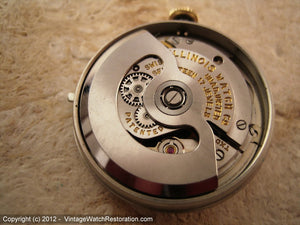 Illinois Automatic Wonderful Dial Patina with Bubble Back Case, Automatic, 32.5mm