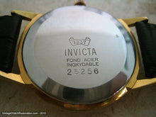 Load image into Gallery viewer, Two Tone Gold Dial Invicta, Manual, Very Large 36mm
