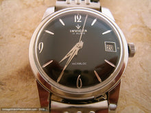 Load image into Gallery viewer, Invicta Date with Black Dial, Manual, 35mm
