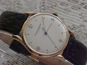 IWC Solid 18k Pink Gold, Cal 89, Manual, 33mm