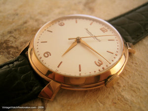 Huge 18K Rose Gold IWC with Ribbon Lugs, Manual, Very Large 37mm