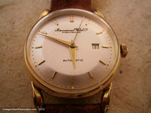 Load image into Gallery viewer, Rare Ingenieur Movement Cal 8521 Pie Pan 18K Gold IWC, Automatic, 34mm
