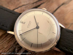 Junghans 15 Jewels with Sleek Two-Tone Pie Pan Dial, Manual, 35.5mm
