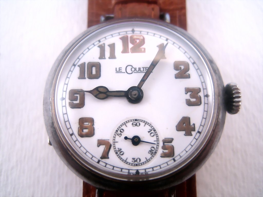 Rare and Early LeCoultre Porcelain WWI Era, Manual, 34mm