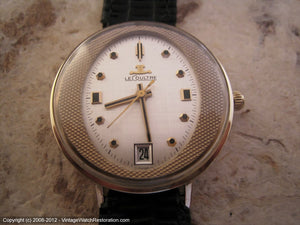Minty and Most Unusual Oval Dial LeCoultre, Manual, 33.5mm